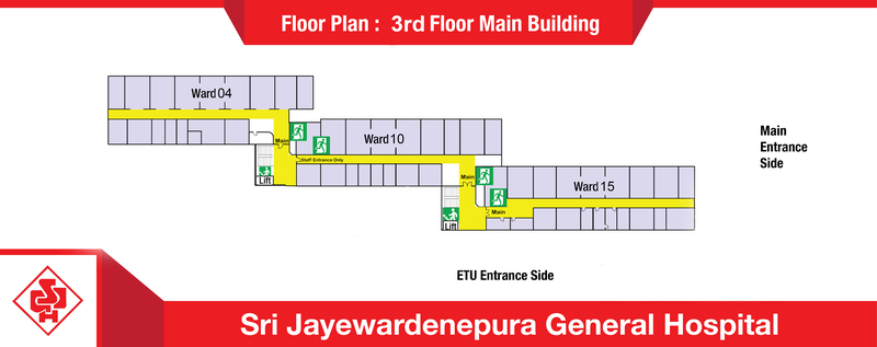 Sjgh Main Building 3rd Floor Plan